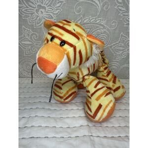 Animal Alley Plush Tiger Orange & Red Striped Floppy Toys R Us 2008 10”
